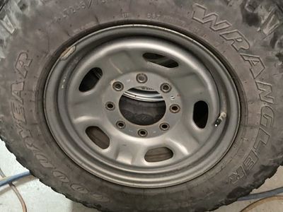 Tires And Rims From A 2016 Ford F350