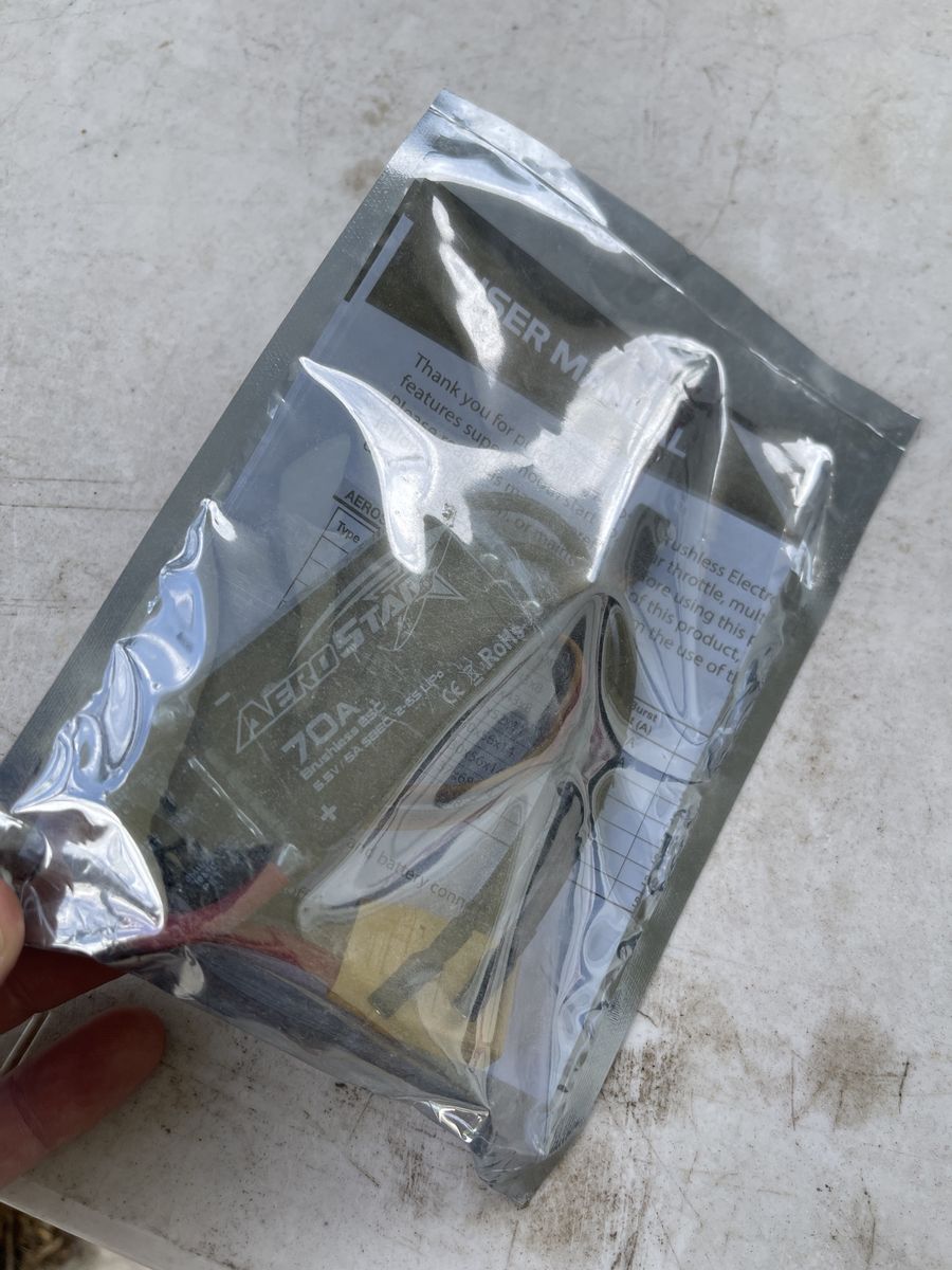 Unopened aerostar 70a esc