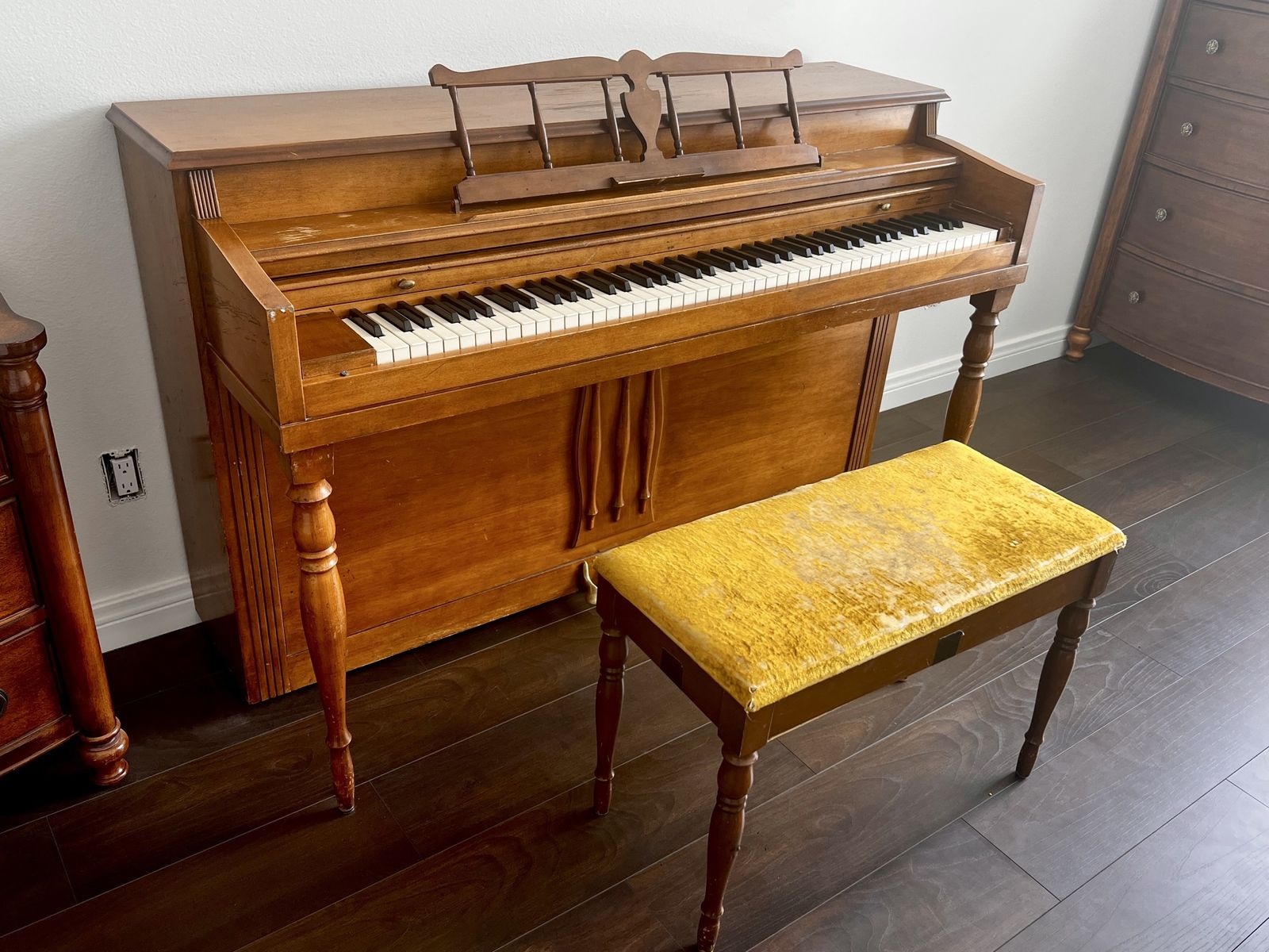 Free Piano and stool you move it!