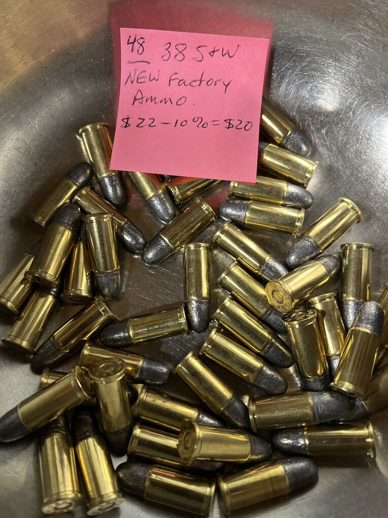 New 38 S&W  Ammo.