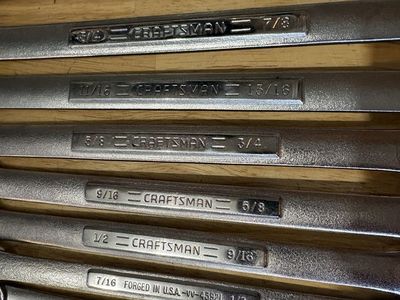 Craftsman Made in USA Box End Wrench Set SAE Inch
