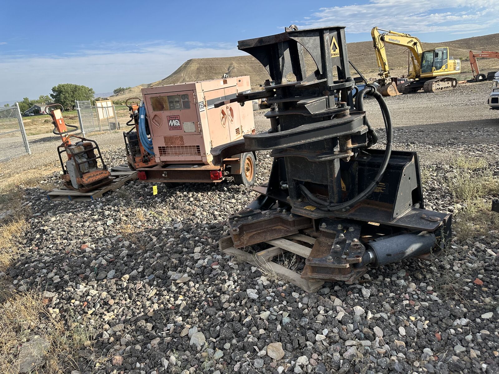 Used 14” Dymax Tree Shear Skid Steer Attachment