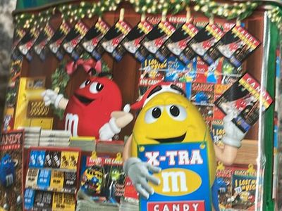 M&M's Newspaper Stand Limited Edition #12 2001 Christmas Collectible Tin