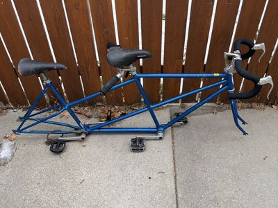 Tandem bike frame