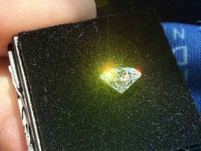 1.0 Carat (6.5mm) Round Brilliant Cut GRA Lab Grown Diamond D Colorless VVS1 Perfect Clarity Polish Excellent 1ct