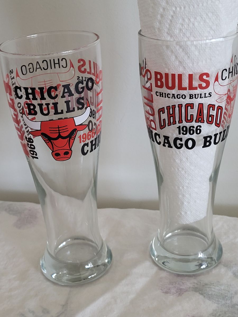 NBA Bulls Pilsner Glasses
