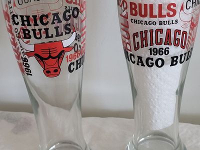 NBA Bulls Pilsner Glasses
