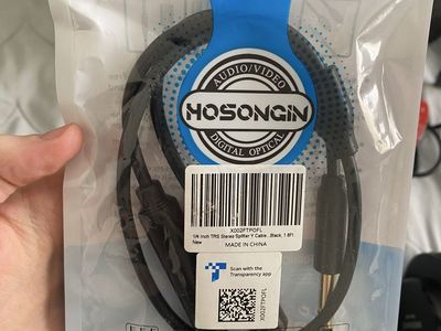 Audio splitter. 1/4 inch TRS Stereo Audio Cable