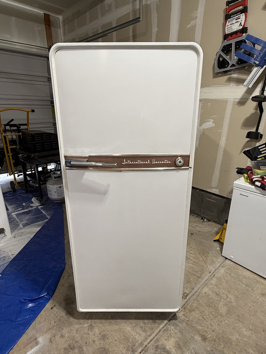 Vintage 1950’s International Harvester Freezer - White, Retro Style