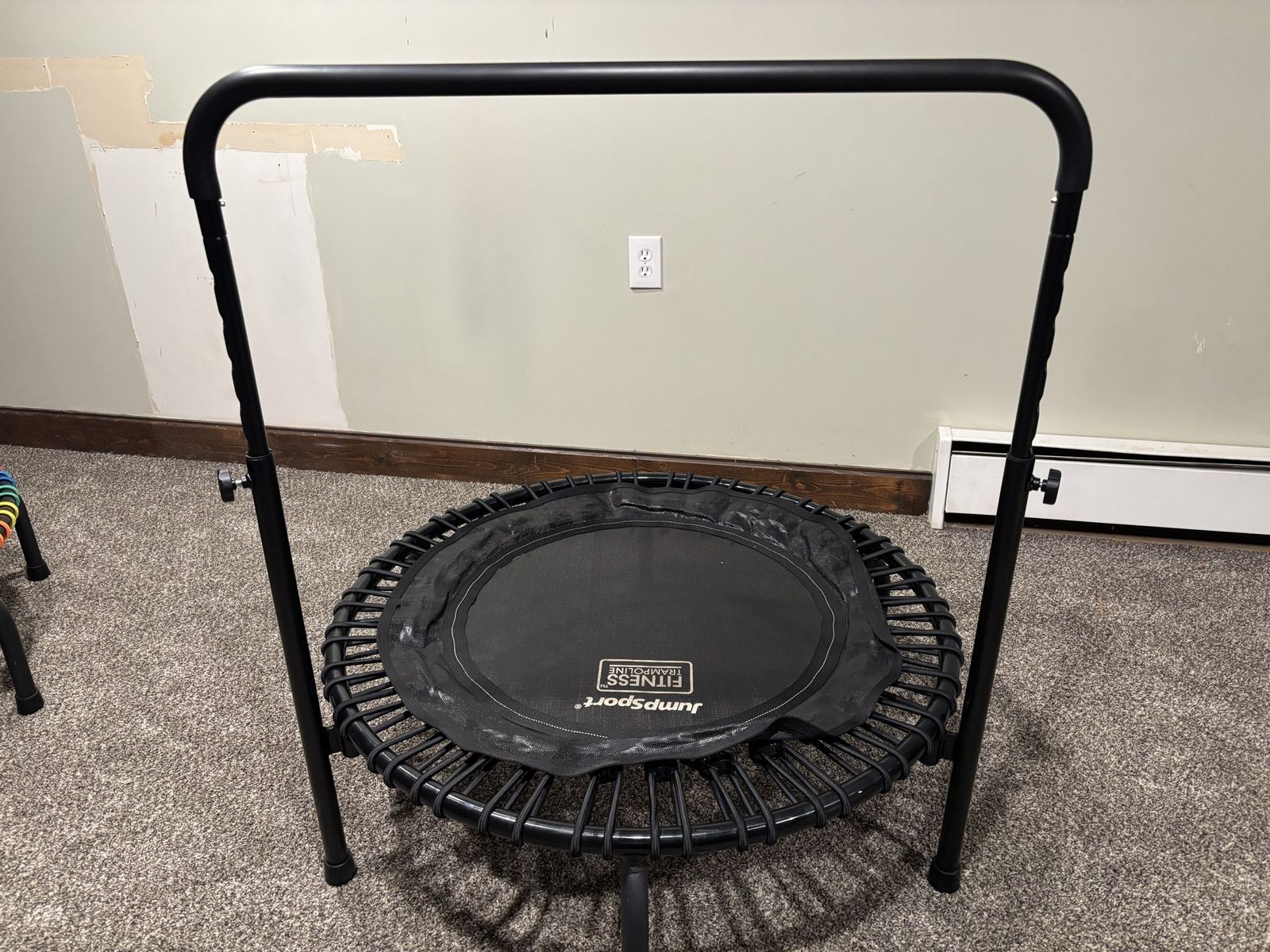 Jumpsport 220 Fitness Trampoline with Handlebar - Mini Rebounder for Exercise