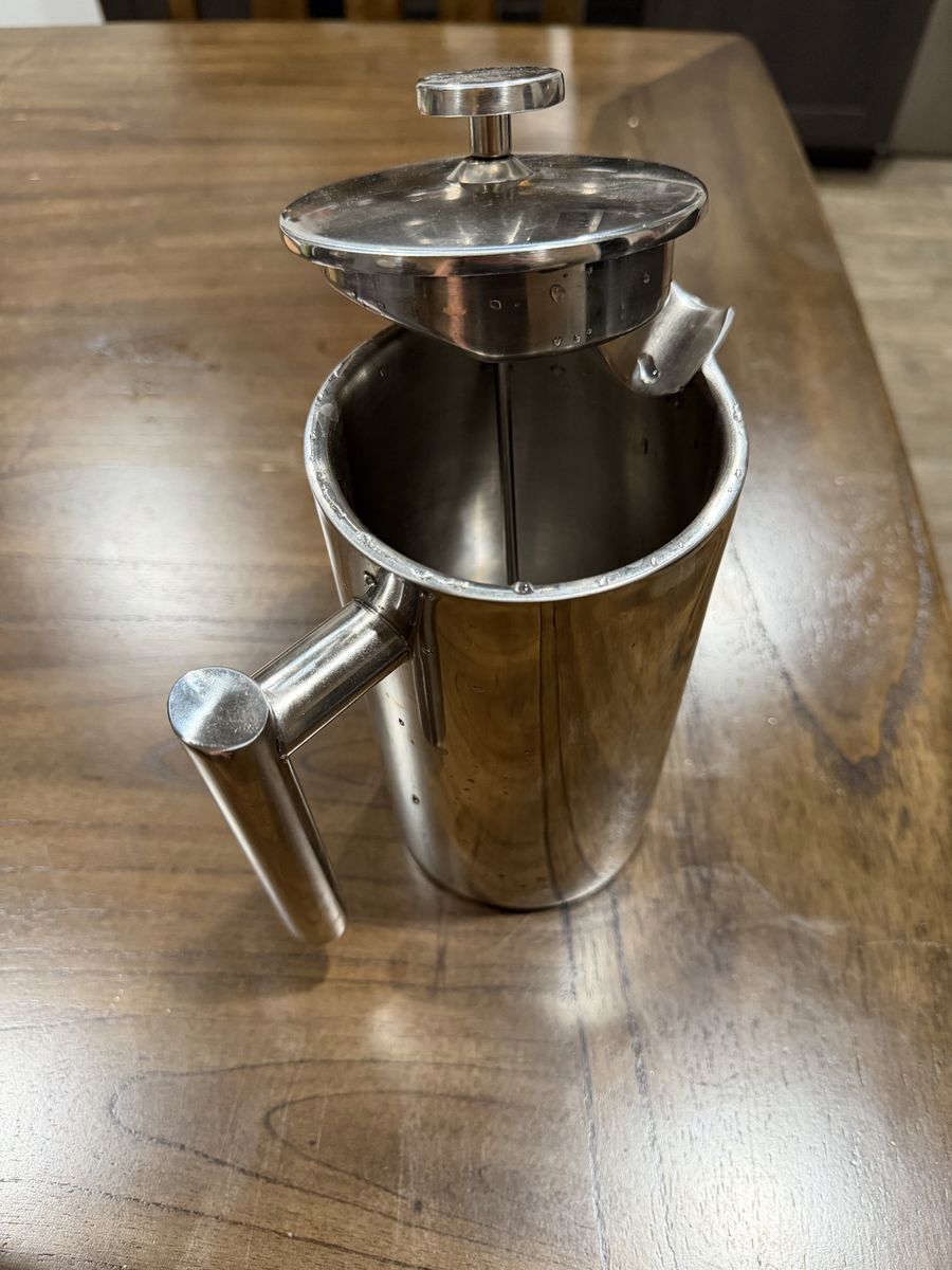 Stainless Steel French Press Coffee Maker - Durable & Sleek Design