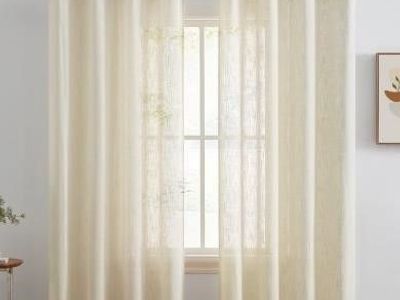 2ct Abbey Faux Linnen Curtains 54in W x 96in T