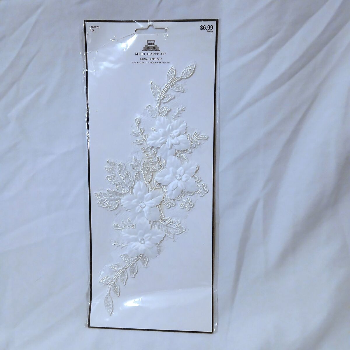 White Flower Applique, New
