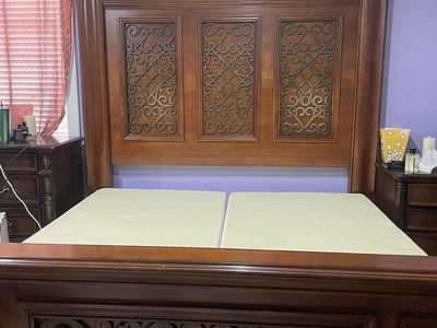 King bed Frame With Boxes