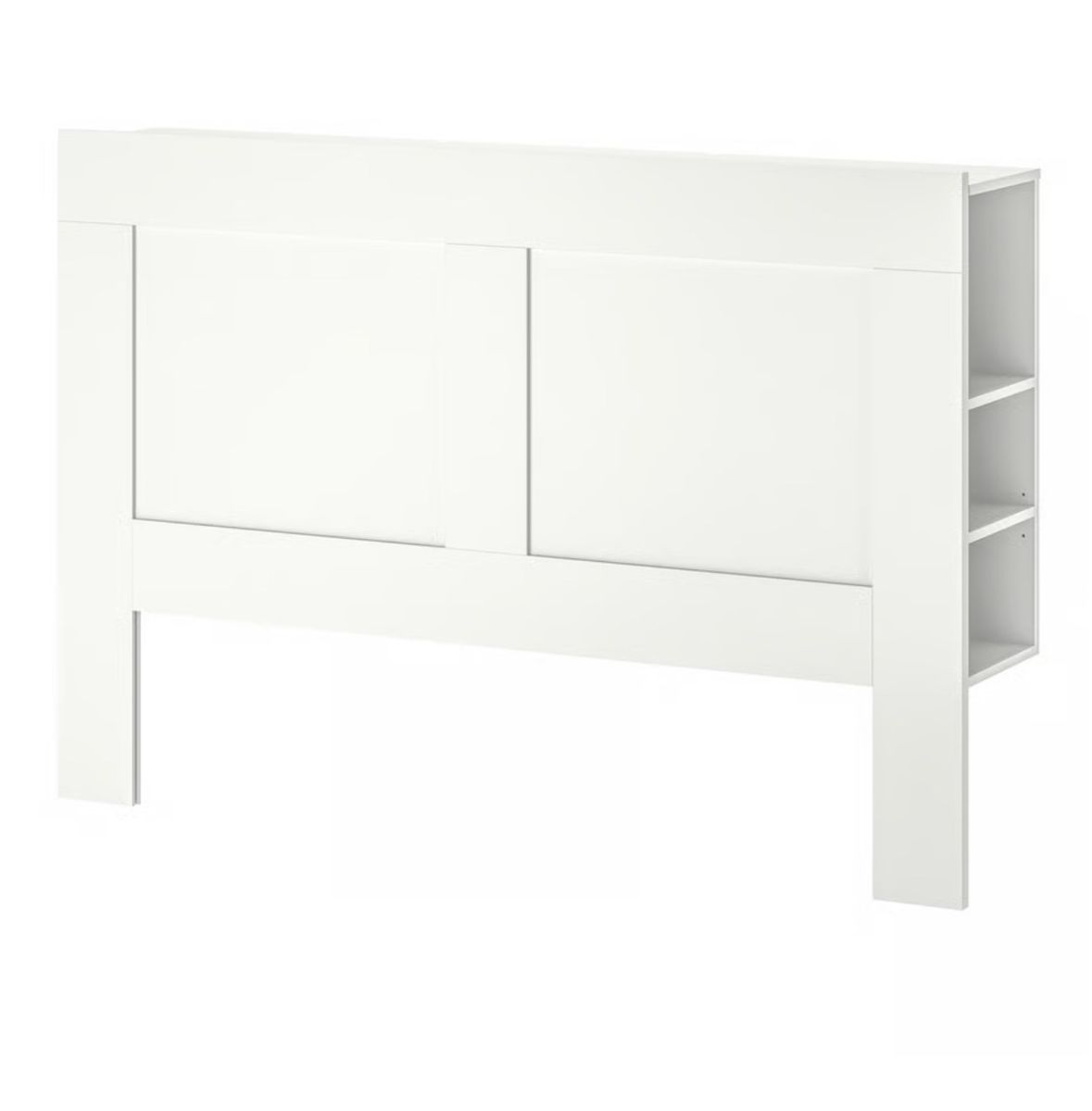 IKEA Brimnes Headboard with Storage Compartments, White, Queen Size