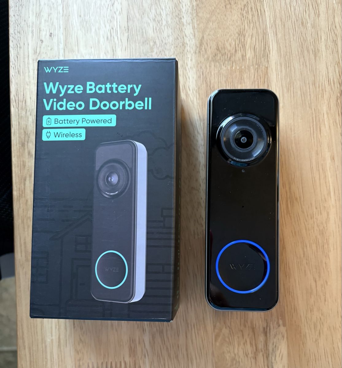 Wyze Battery Video Doorbell & Chime Wireless Smart Home Security Camera