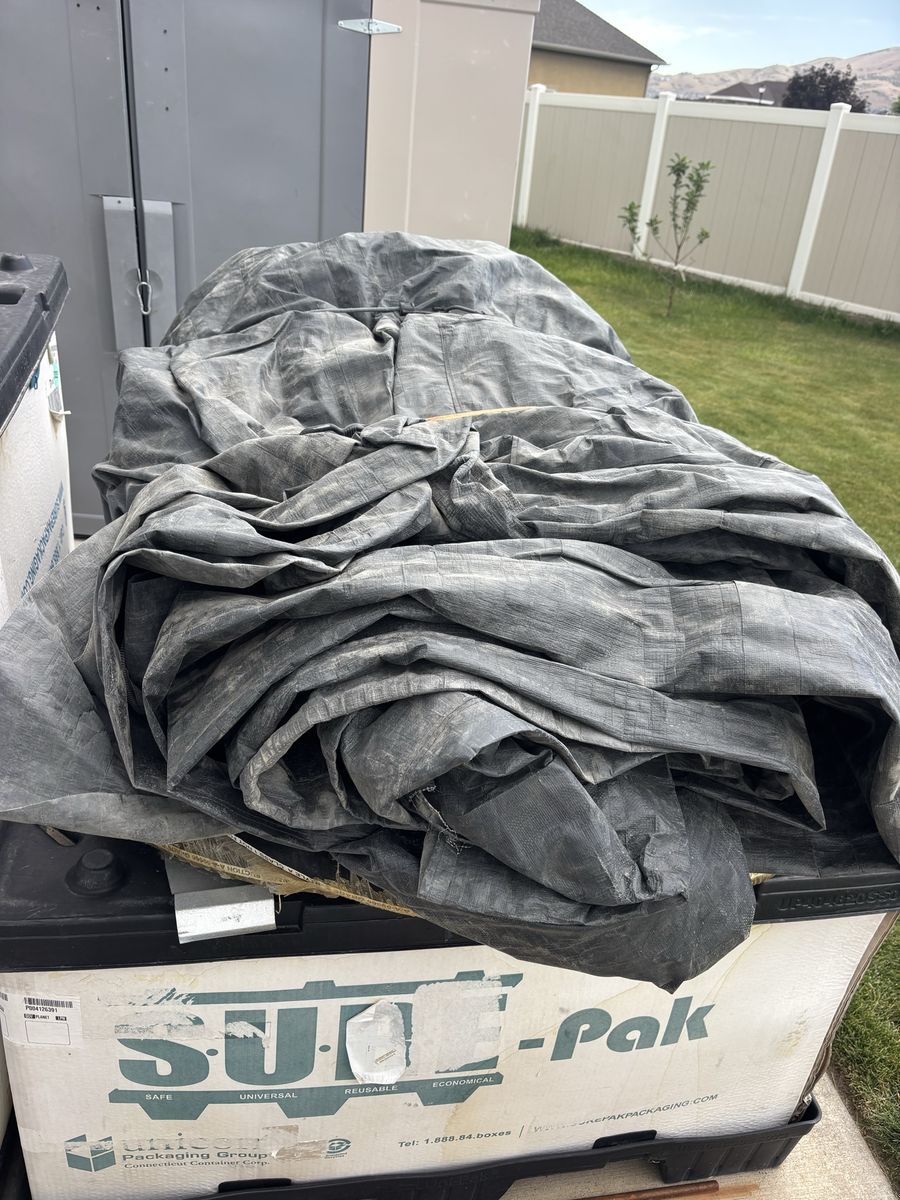 12'x20' Carport Tarp & End Panels - Durable, No Tears