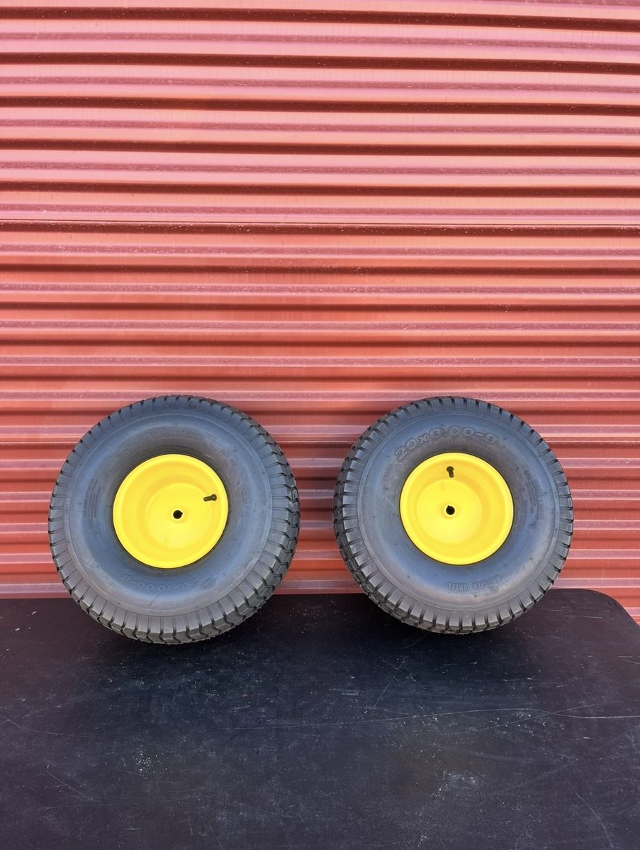 New Set Of 20X8-8 Lawn Tractor Drive Tires