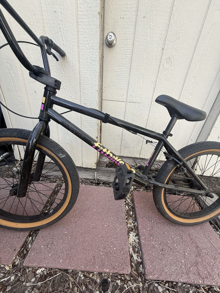 FithBike BMX Bike Black with Tan Tires