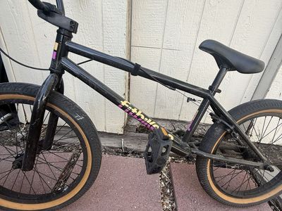 FithBike BMX Bike Black with Tan Tires
