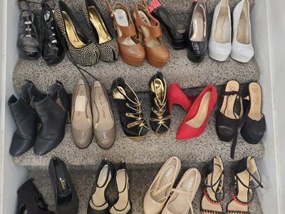 Assorted Women's Footwear: Heels, Flats, Boots & More - Various Sizes & Styles