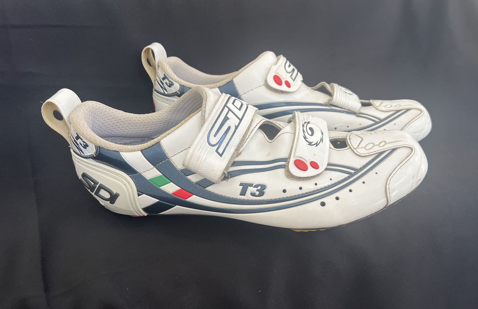 Sidi T3 Triathlon Cycling Shoes - Men's EU 43 (US 9.5) | White/Navy