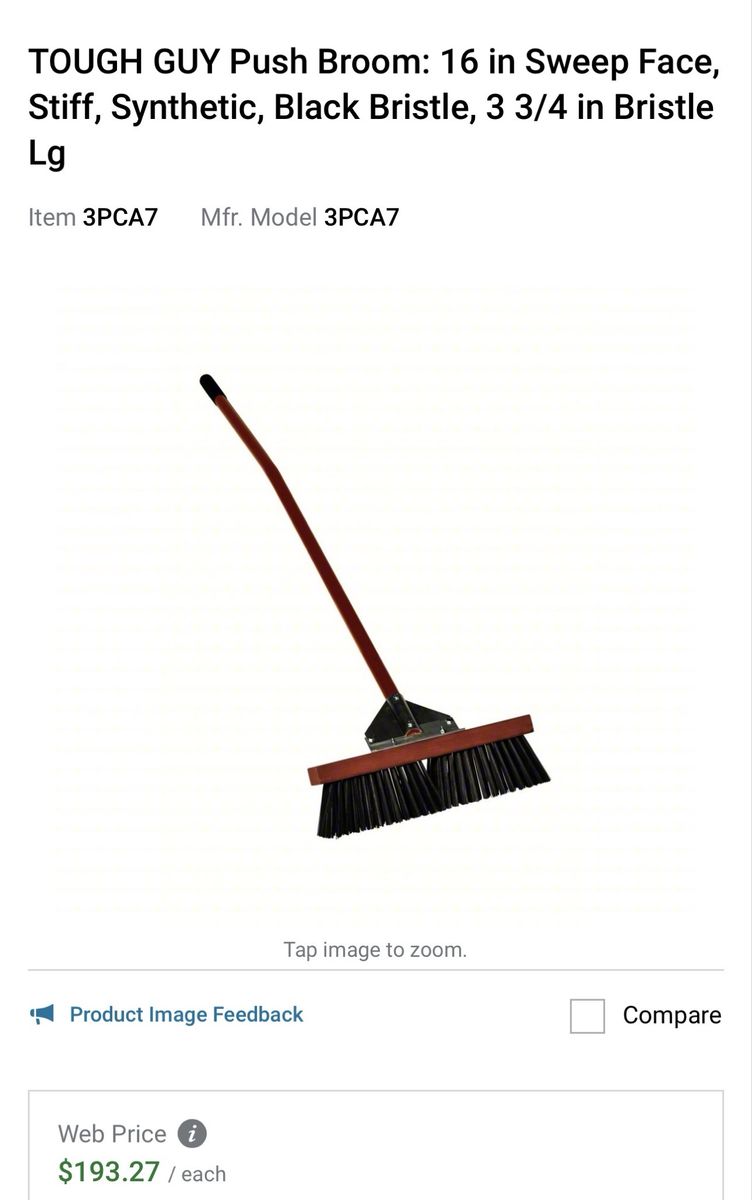 TOUGH GUY Push Broom