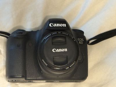Canon EOS 6D w/ EF 50mm f/1.8 Lens & Charger