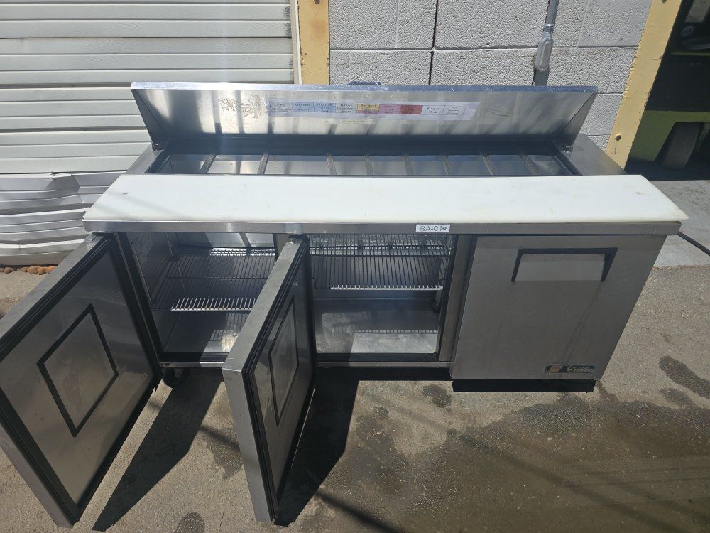 True Manufacturing TSSU-72-18 Commercial Refrigerated Prep Table, Stainless Steel