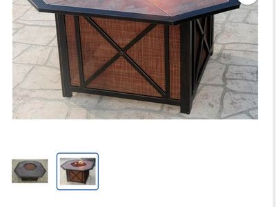 Haywood Octagonal Gas Firepit Table