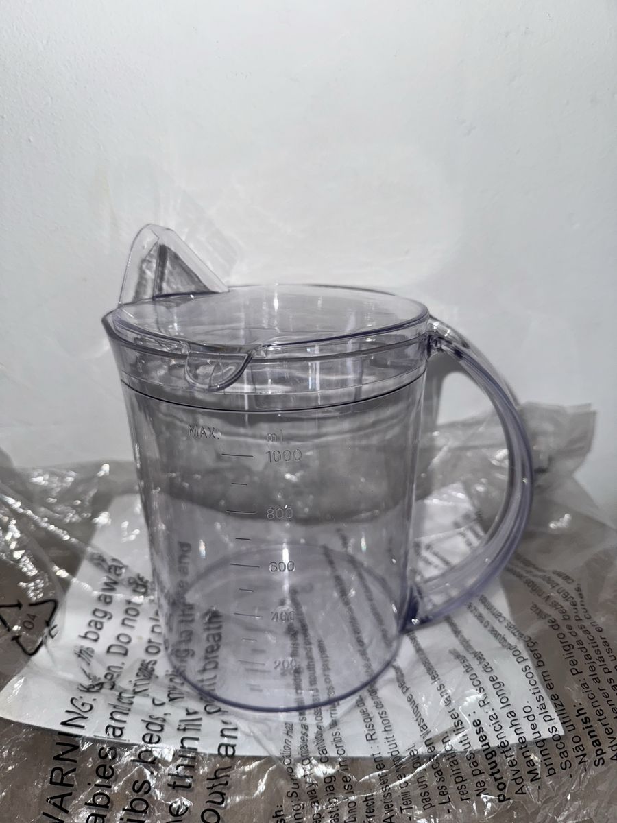 GNC Live Well Deluxe Juicer Replacement Juicer Cup 1000ml Clear Measuring Pitcher