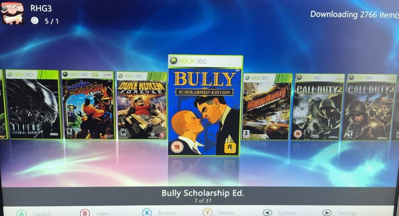 Xbox 360 Slim RGH3 Modded console, pre loaded,