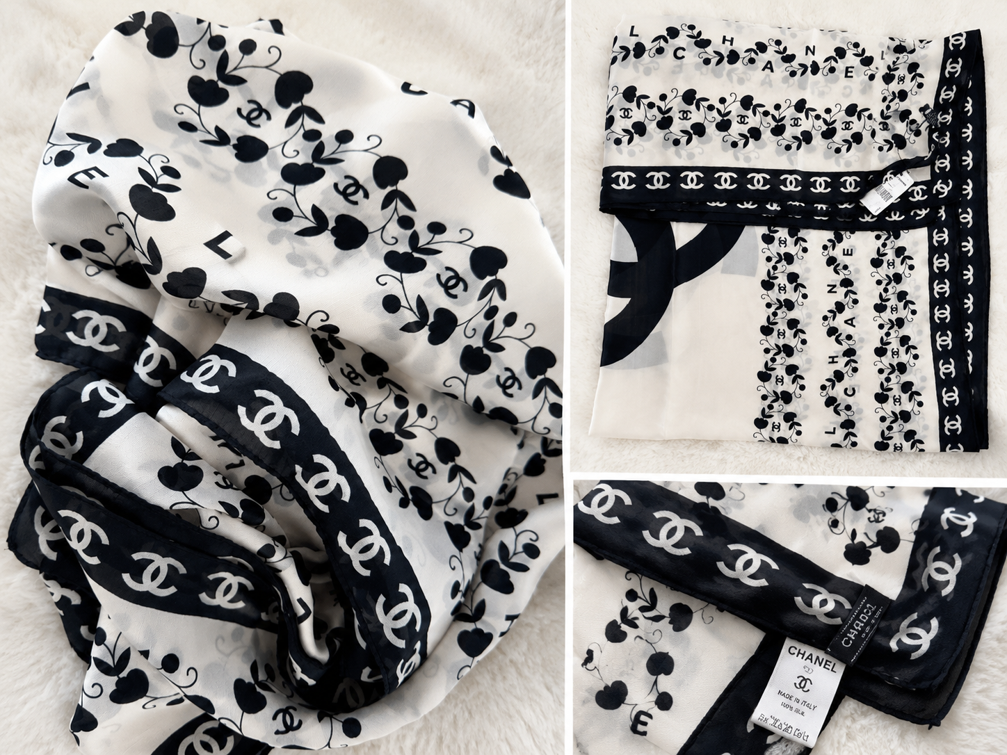 Assorted Paris Fashion Silk Long Scarfs Stole Luxury Inspired New