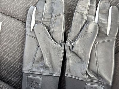 Yardley Baseball Batting Gloves - Black/White, Adult large
