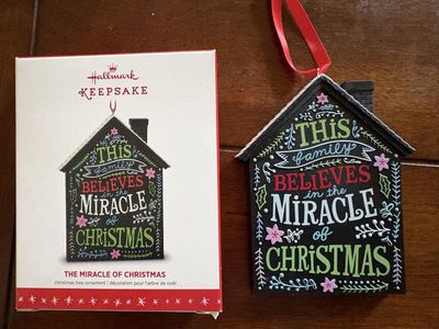 The Miracle of Christmas Hallmark Ornament 2016