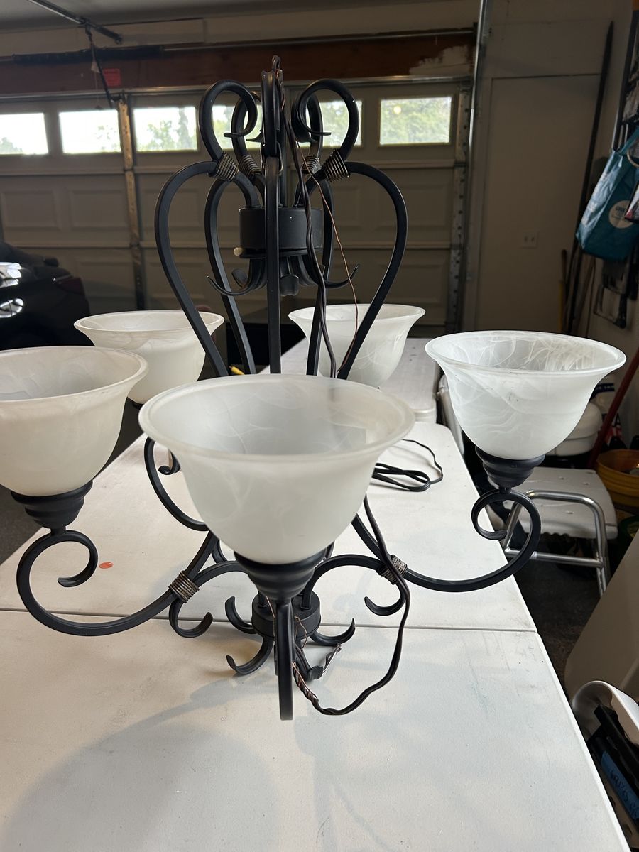 Black chandelier