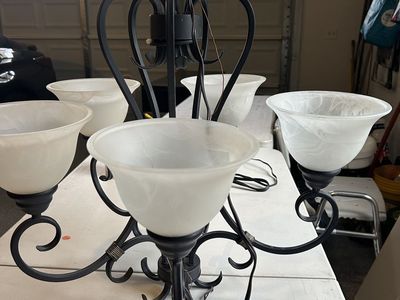 Black chandelier