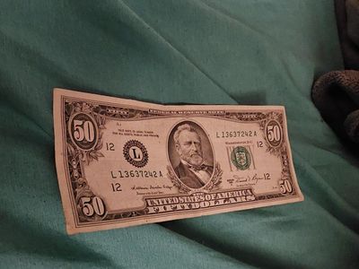 1981 50.00 bill