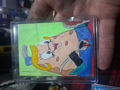 1 of 1 sketch spongebob topps card
