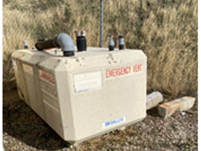 250 Gal Above Ground Concrete Encased Fuel Storage Tank - Empty