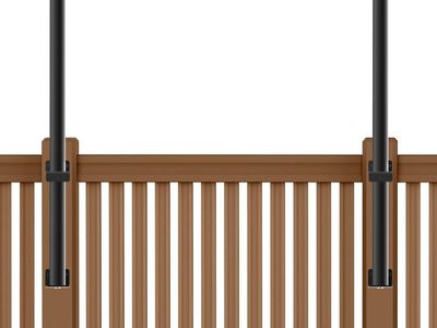 NEW 2 Pack 5Ft String Light Poles,Outside String Lights,Outdoor Light Poles,Metal Poles Stand for Patio,Backyard,Deck