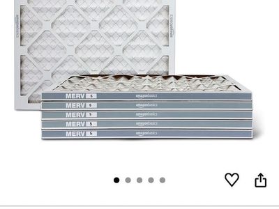 Air filters 20x20x1” 6 pack