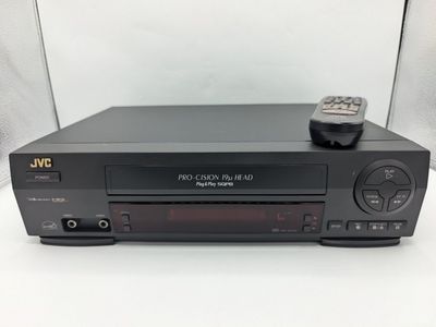 JVC HR-A47U VHS VCR 4-Head HQ Pro-Cision 19µ Head - w Remote - Fully Serviced