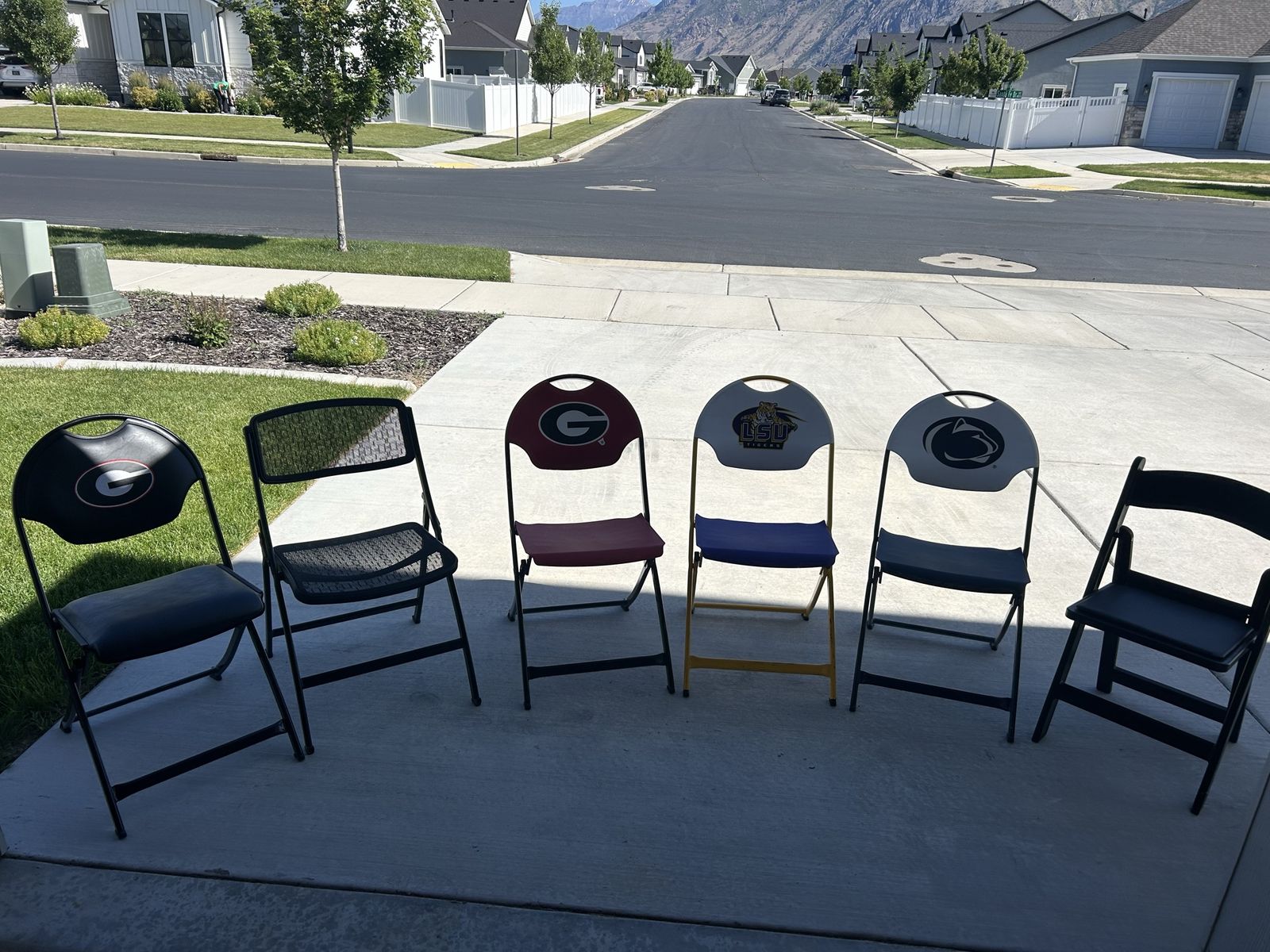 Folding Chairs- assorted styles and logos - $5 each