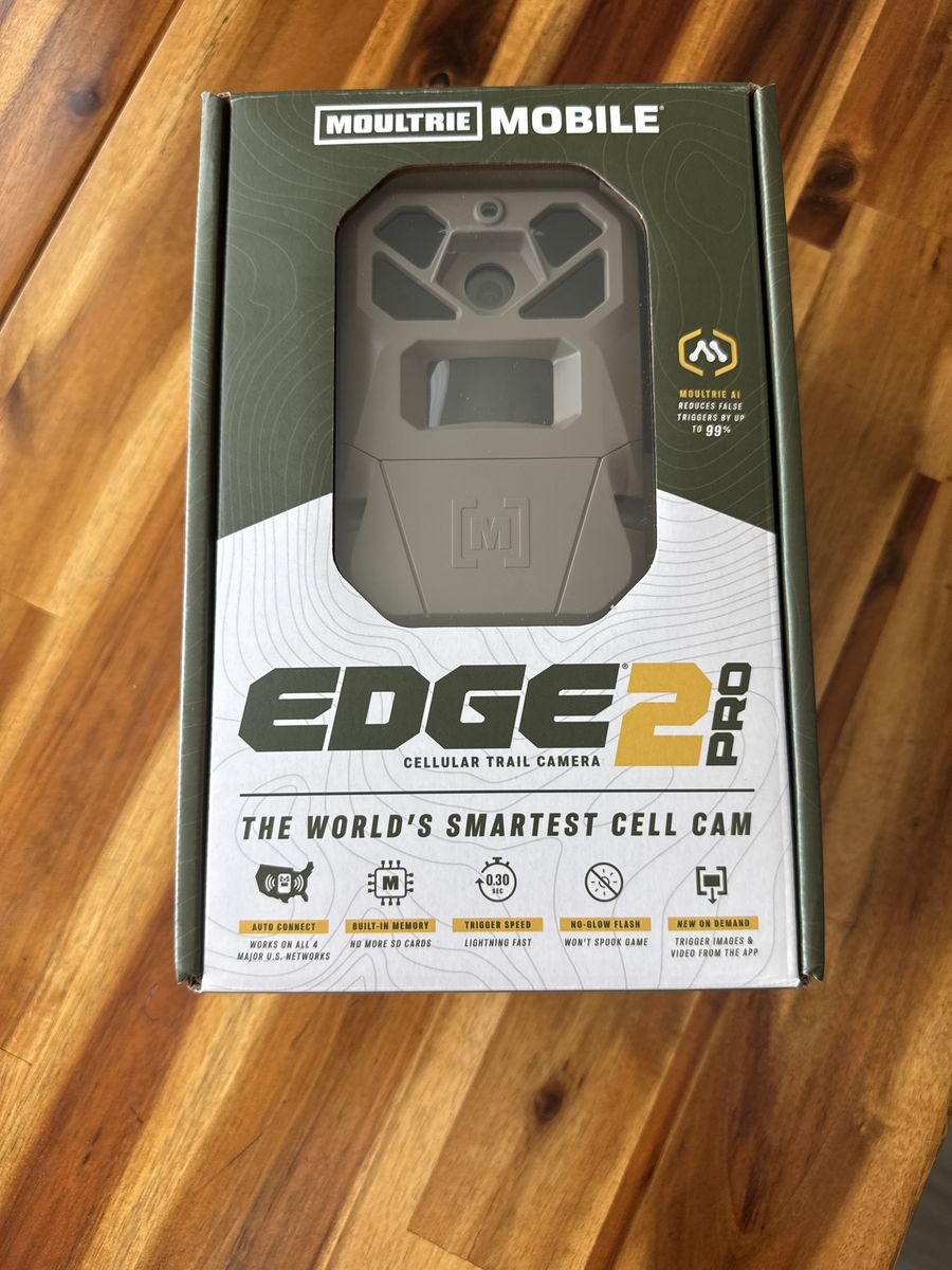 Moultrie Edge 2 Pro Cellular Trail Camera - Auto Connect 4G LTE, 40MP, 1440p Video, AI False Trigger