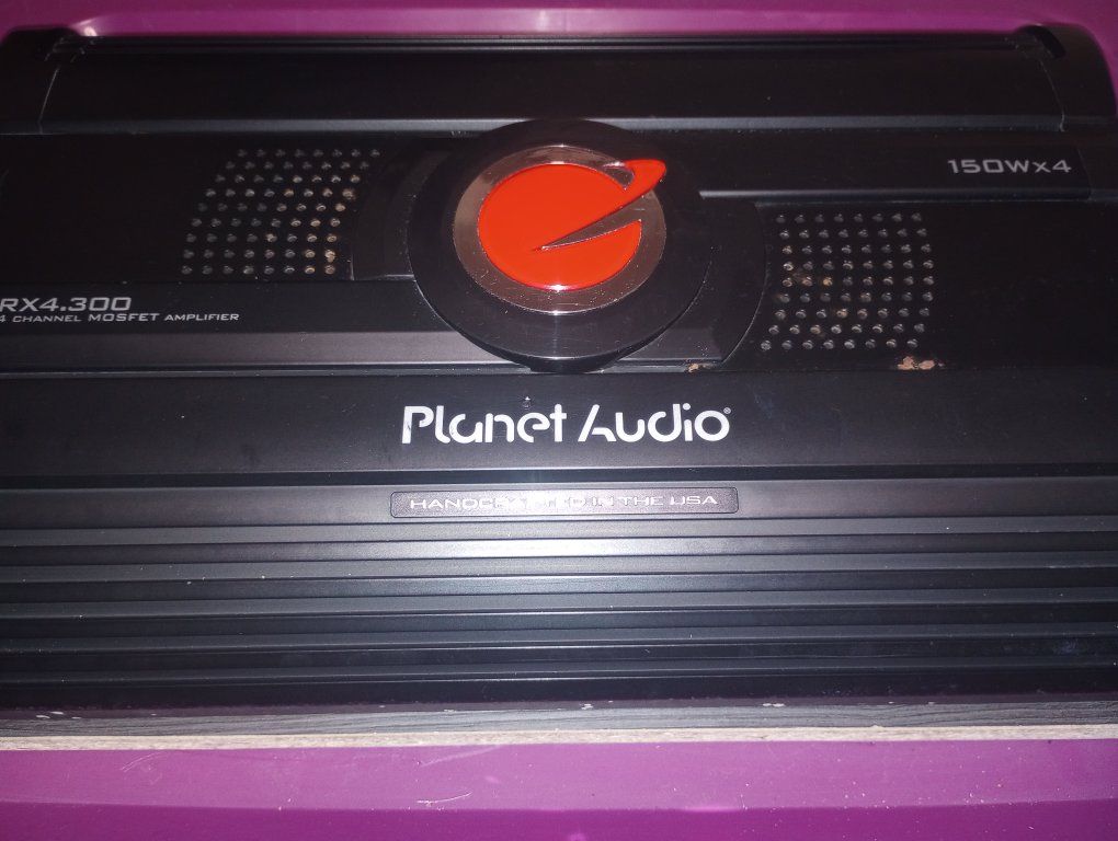 old school planet audio 4-channel amp