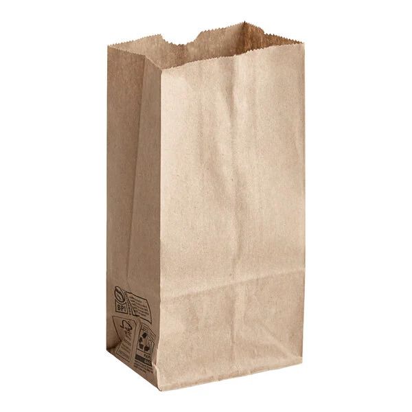 Duro 2 lb. Natural Kraft Paper Bag - 500/Bundle