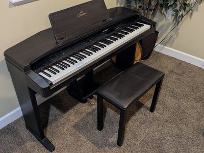 Yamaha Clavinova CVP-87A Digital Piano with Bench - Weighted Keys, Full Keyboard