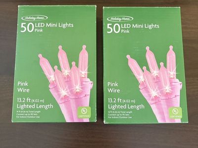 Pink LED light set (50 count)