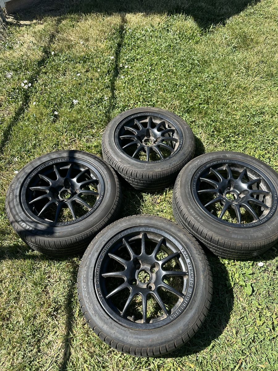 team dynamics motorsport wheels 7jx15ch wheels 195/55r15